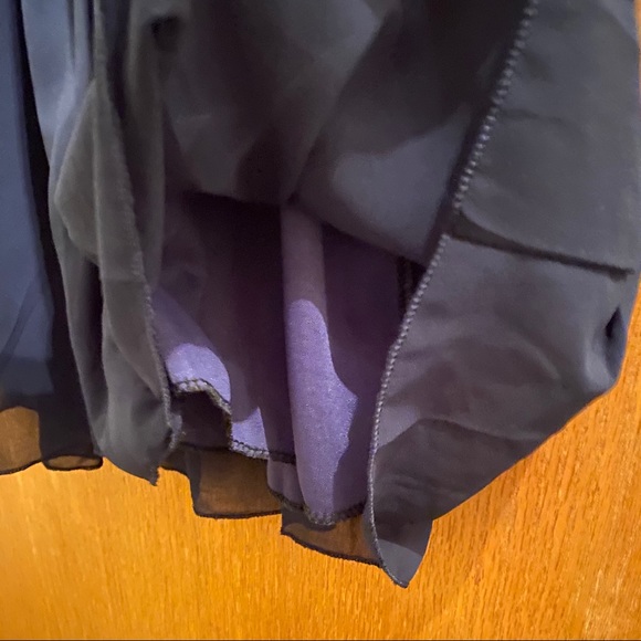 NWT! Navy Blue Lace Deep V Back Mini Dress - Picture 11 of 15